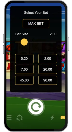 Adjusting bet level between £0.20 and £100 based on bankroll and session length